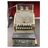 Vintage National brass cash register