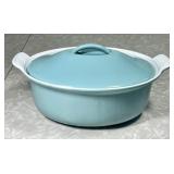 Le Creuset cast iron enamel Paris Blue casserole