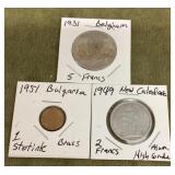 3 foreign coins