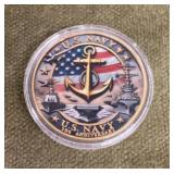 US Navy 250th anniversary challenge coin