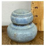Studio pottery lidded jar
