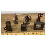 6 metal mini pencil sharpeners