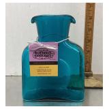 Blue Blenko water pitcher