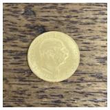 1912 Austrian 10 corona gold coin