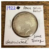 1922 Peace dollar