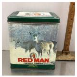Red Man chewing tobacco tin