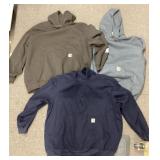 3 men's Carhartt hooded sweatshirts Size 3XL