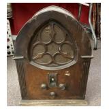 Vintage cathedral radio