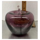 Amethyst glass apple