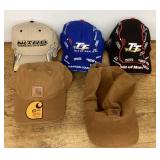 5 NEW baseball caps