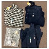 4 men's Carhartt shirts