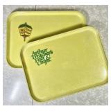 2 vintage Arthur Treacher's Fish & Chips trays