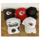 4 NEW Kansas City Chiefs baseball caps