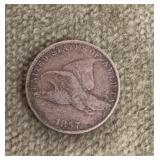 1857 Flying Eagle cent