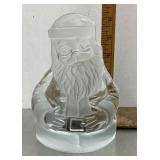 Viking Glass Santa