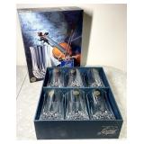 NEW Longchamp Cristal d'Arques tumblers x6
