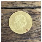 Austrian one Ducat gold coin