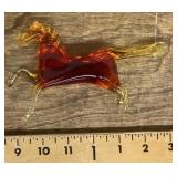 Vintage hand blown Pilgrim Glass horse