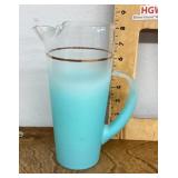 MCM Blendo frosted glass pitcher