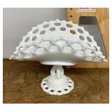 Westmoreland milk glass banana stand