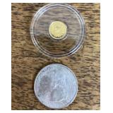 1/200 of an ounce Gold Egyptian winged scarab