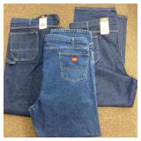 3 pairs of menï¿½s Dickies jeans 50x32