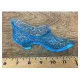 Blue glass Daisy & Button shoe