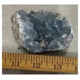Blue celestite specimen