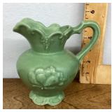 Green Camark Pottery pitcher