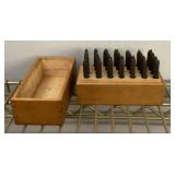 Vintage box of letter punches