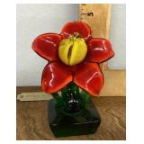 Art glass flower