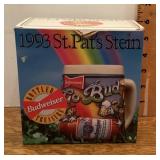 1993 Budweiser St. Pat's stein