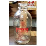 Pevely Dairy 'Pinky' milk bottle