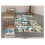 Box of vintage baseball cards