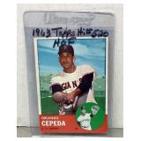 1963 Topps Orlando Cepeda baseball card