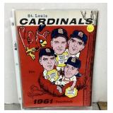 1961 St. Louis Cardinals yearbook