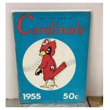1955 St. Louis Cardinals yearbook program