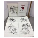 STL Cardinals football collectible lot w/autograph