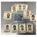 Group of 1968 Topps game baseball cards