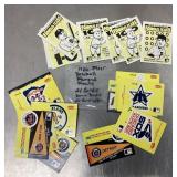 Group of 1986 Fleer Famous Feats baseball cards