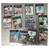 11 1971 Topps baseball cards