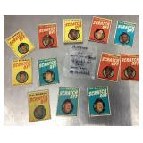 12 1970 Topps Scratch-Off baseball cards
