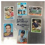 6 1965 Topps baseball cards