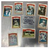 9 1972 Topps baseball cards