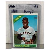 1966 Topps Willie Mays baseball card