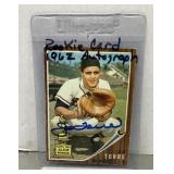 1962 Topps Joe Torre autographed rookie card