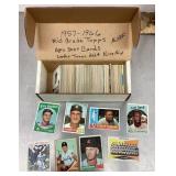 Box of baseball cards 1957-1966