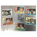 6 1960 Topps baseball cards