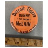 Denny McLain pinback button