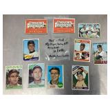 Group of vintage 1960s baseball cards